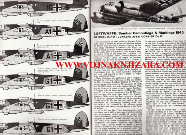 Luftwaffe Bomber Camouflage & Markings 1940 - Image 2